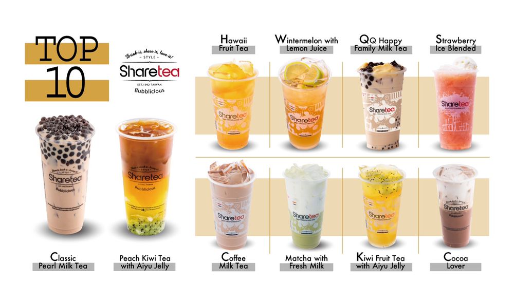 Sharetea menu store